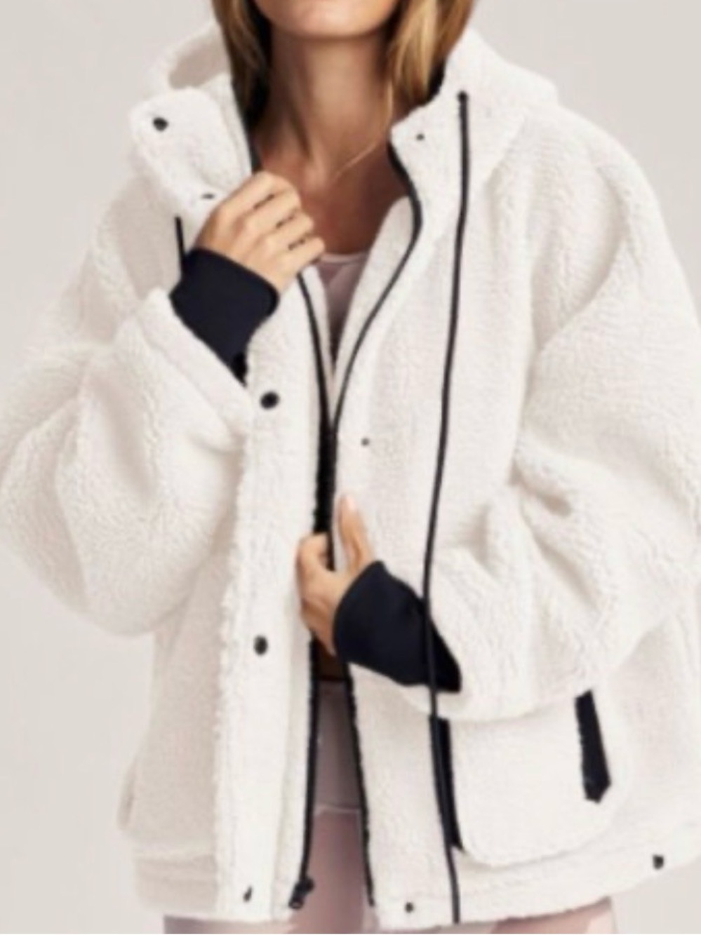 Varley Montalvo oversized sherpa coat sixe xs